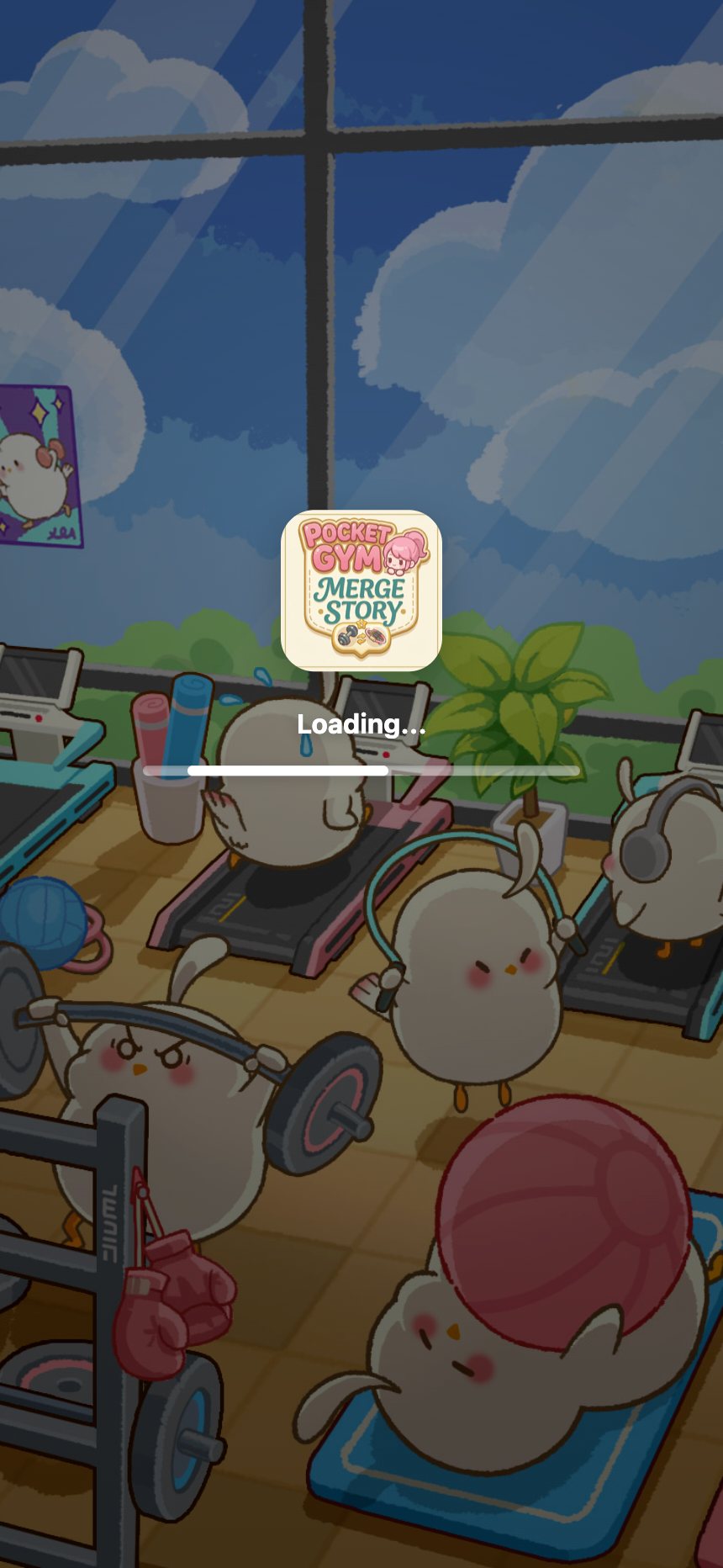Pocket Gym: Merge Story title screen